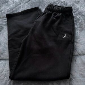 Alo Yoga Accolade Black Sweat Pants Size M NWOT